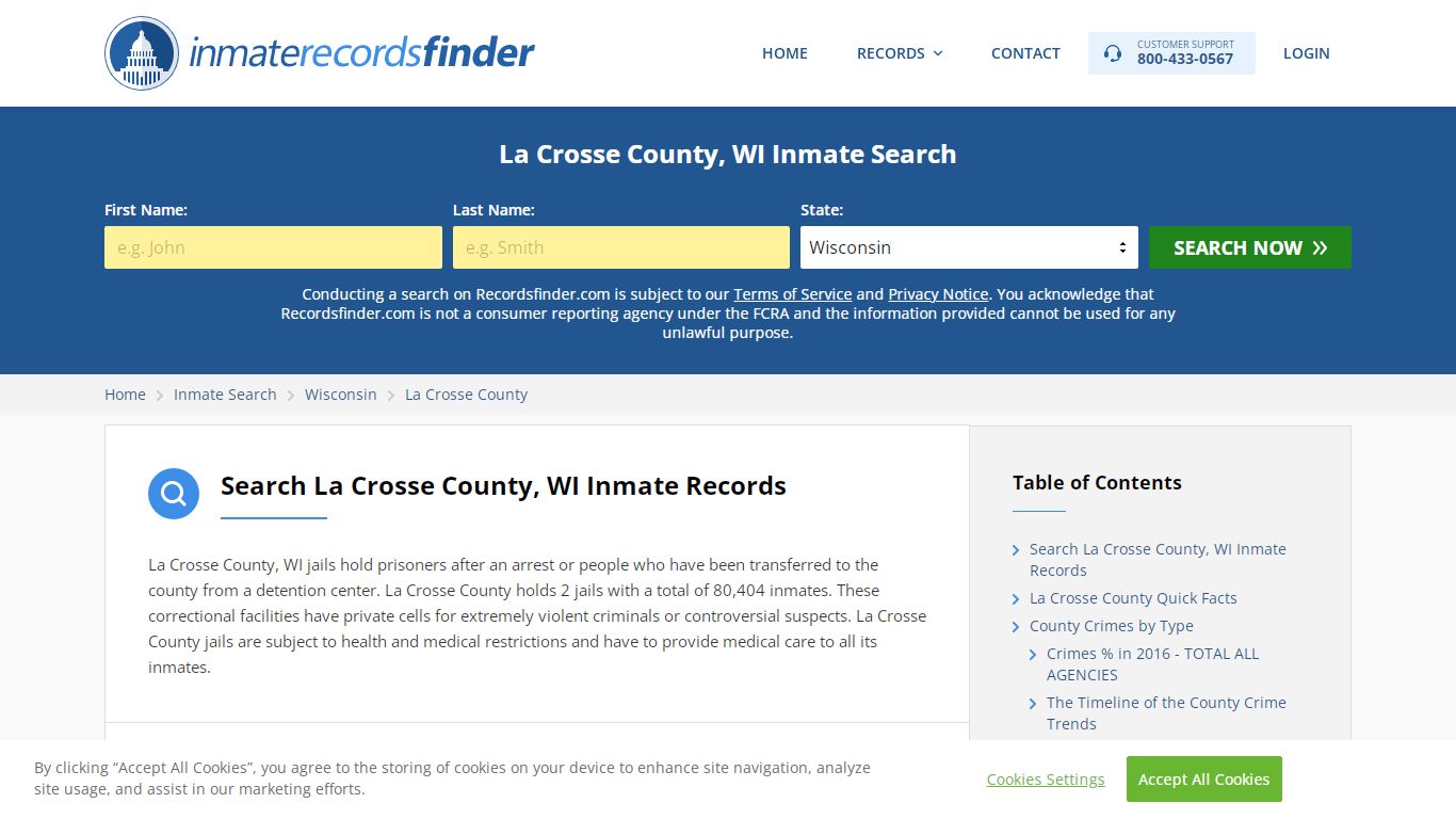 La Crosse County, WI Inmate Lookup & Jail Records Online